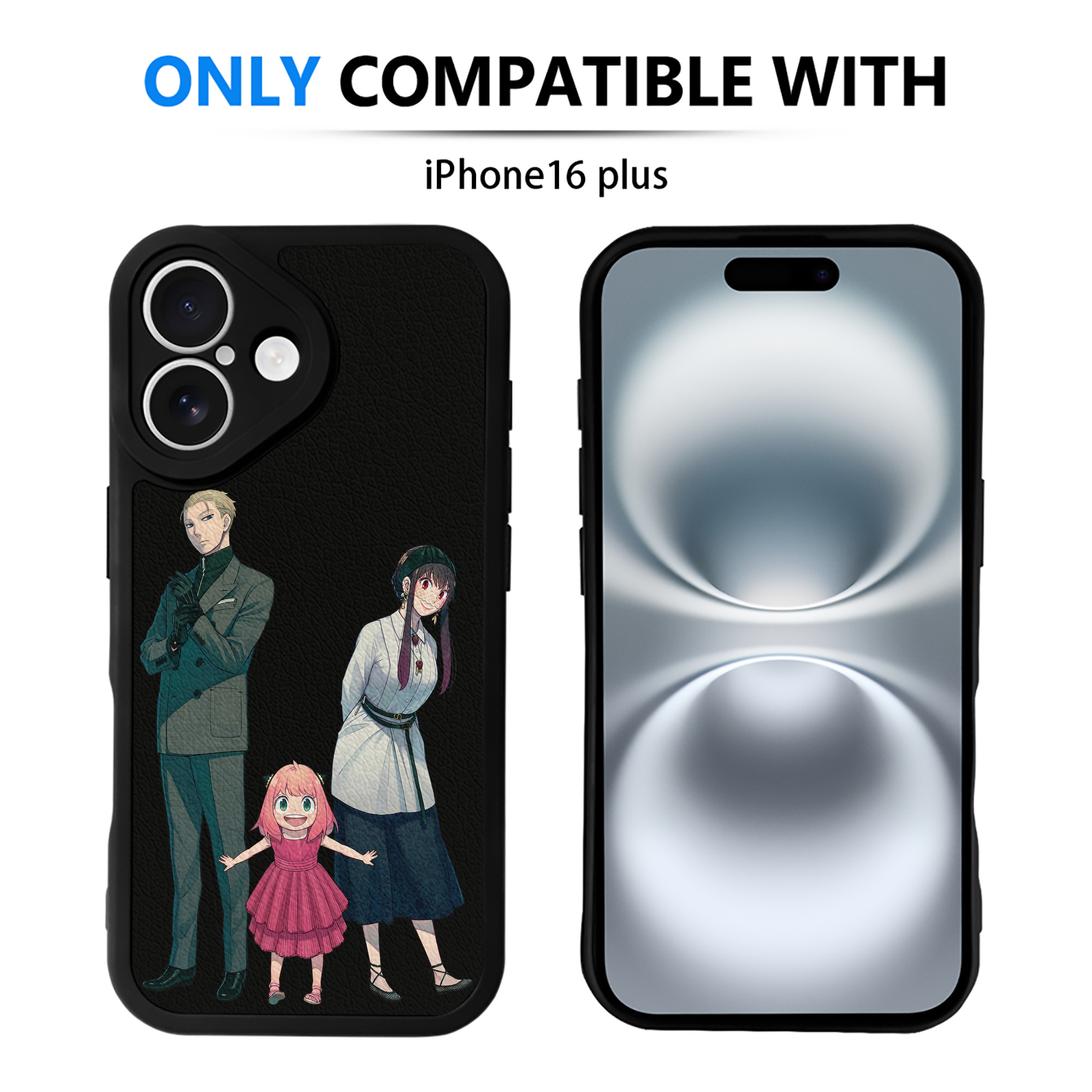 （画像用） SPY×FAMILY间谍家家酒 【iPhone 16シリーズ対応】シリコンスマホケース（レザー調） 材質：シリコン